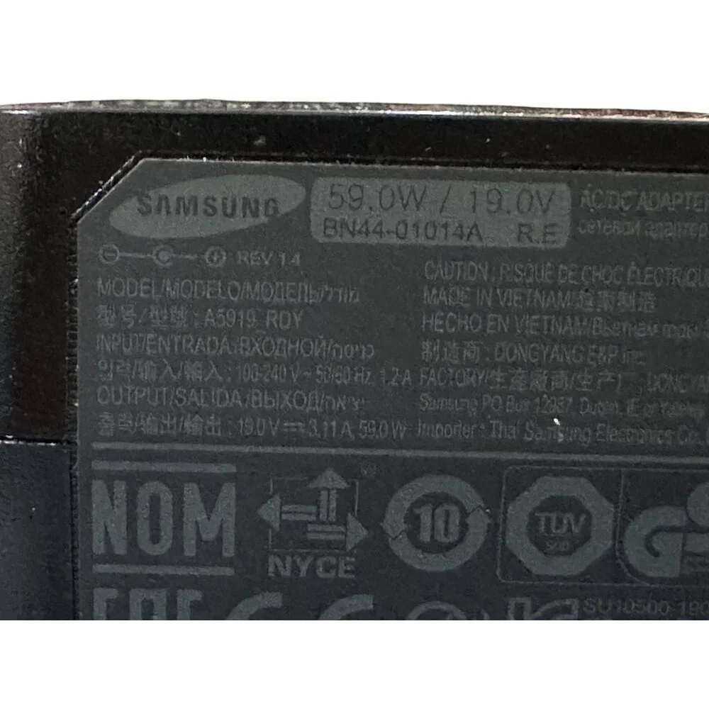Samsung OEM Power Cord BN44-01014A BN44-00888A A5919_Rdy Adapter